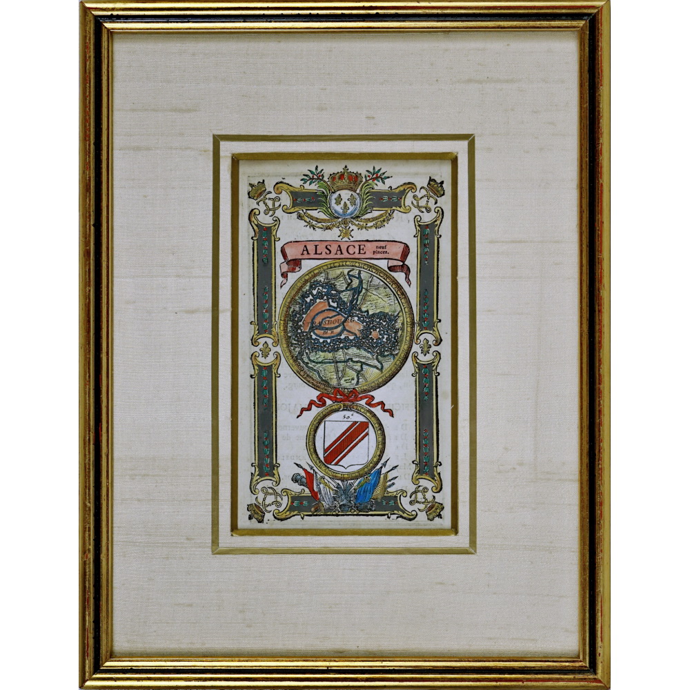 ALSACE - RARE PLAN de STRASBOURG - Gravure - Ep. XVIIIe