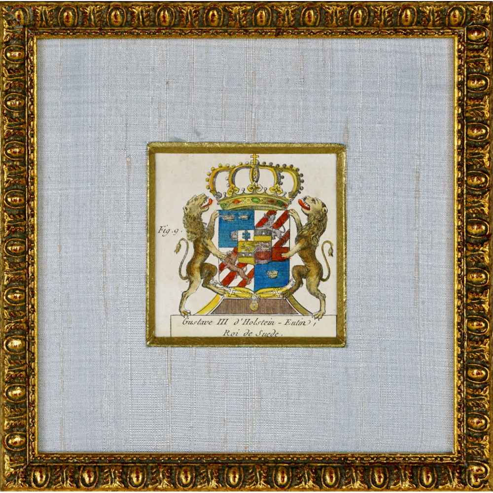ARMOIRIE de GUSTAVE III D'HOLSTEIN-EUTIN - ROI de SUEDE - Ep. XVIIIe