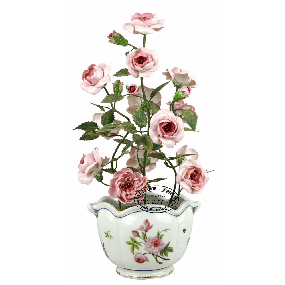 ROSIER en PORCELAINE  de Didier Gardillou