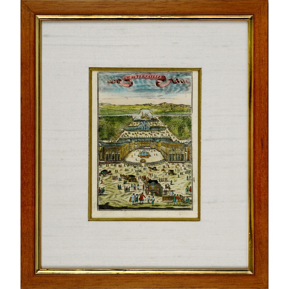 VERSAILLES - VUE DU CHÂTEAU COTE FAÇADE – Ep. 2e MOITIE XVIIe (1672)