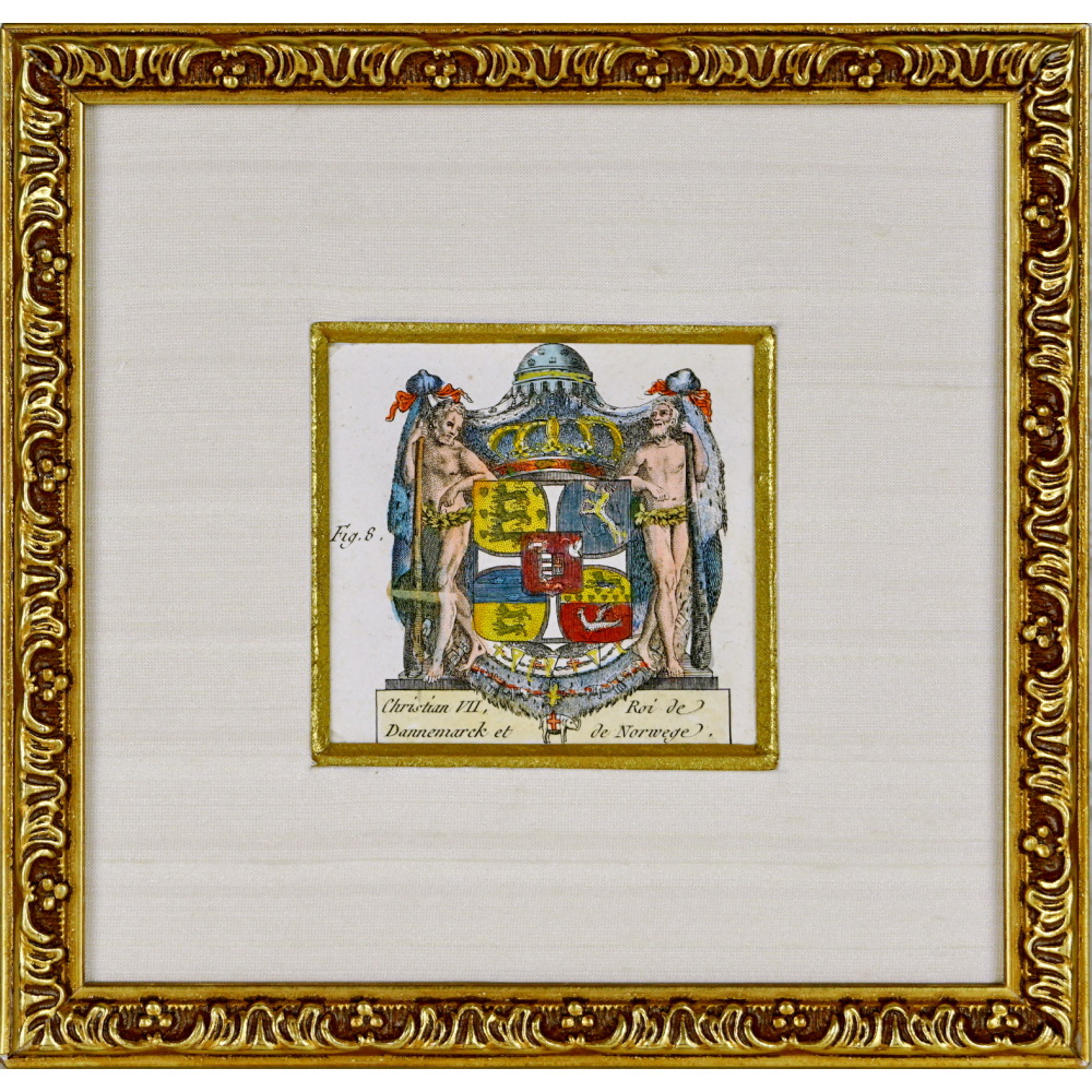 ARMOIRIE de CHRISTIN VII ROI DE DANNEMARCK et de NORVEGE - Ep. XVIIIe