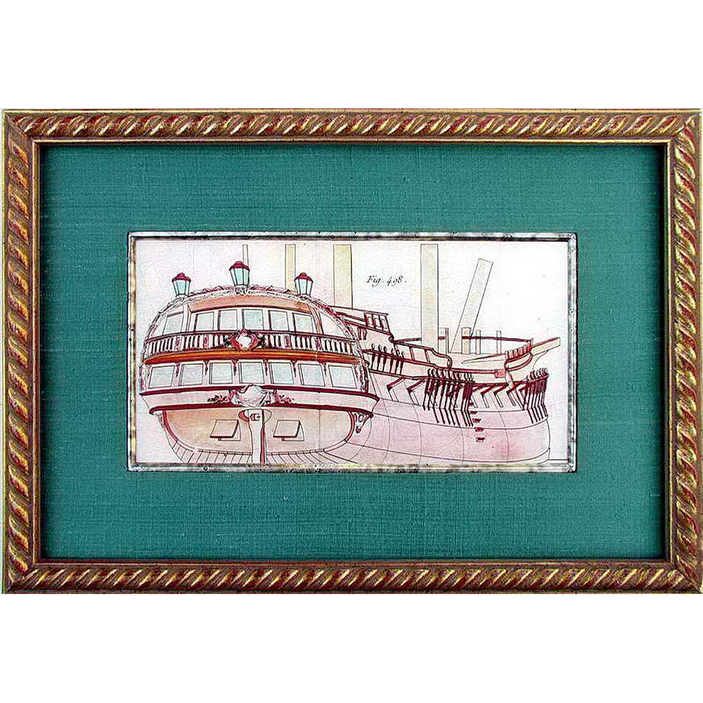 MARINE - Coupe de bateau - XVIIIe