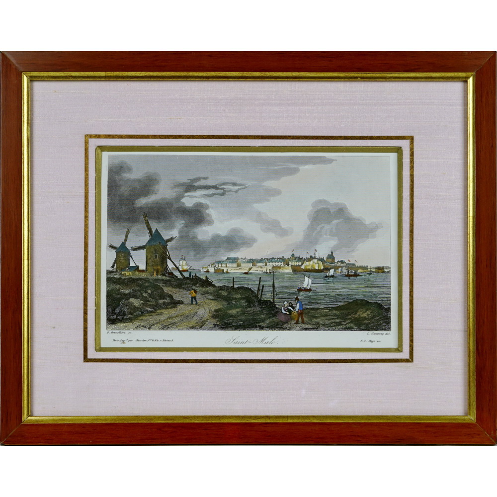 Gravure de la ville de "SAINT MALO"