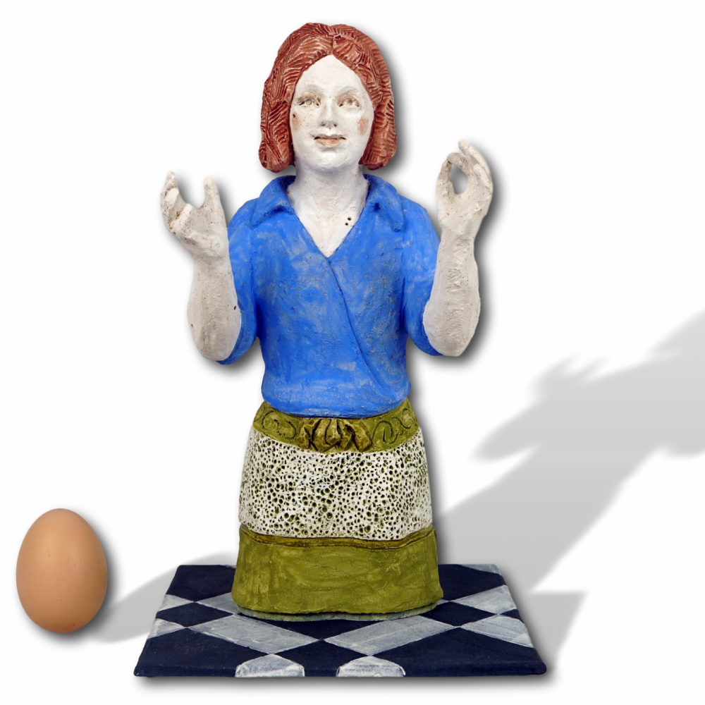 UN PRINTEMPS A DELFT par Anne-Catherine FENTZY - Faïence engobée, émail partiel