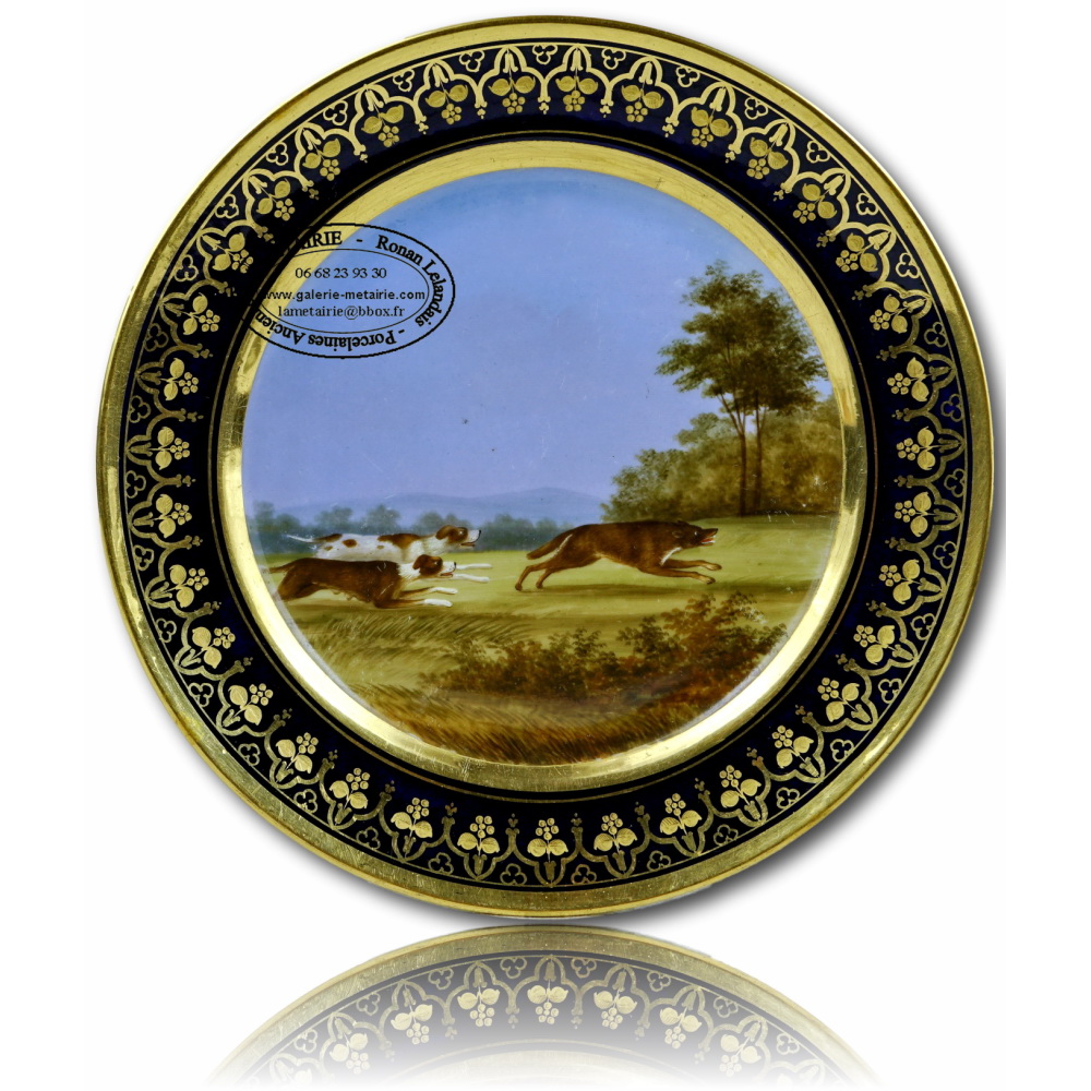 Assiette Porcelaine Federation Royale Belge Des Tireurs a L'Arc Fecamp