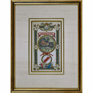 ALSACE - RARE PLAN de STRASBOURG - Gravure - Ep. XVIIIe