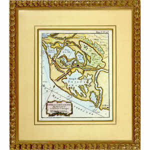RARE CARTE MARINE des "ENVIRONS D'AIGUEMORTES DE PECCAIS & DE LA PETITE CAMARGUE - Ep. XVIIIe (CIRCA 1760)