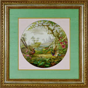 FRANCE - Grande PLAQUE en porcelaine - Ep. MILIEU XIXe