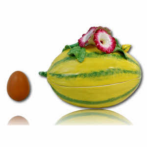 GRANDE Boite TROMPE L'OEIL "MELON" - en porcelaine de Didier Gardillou 