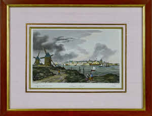 Gravure de la ville de "SAINT MALO"