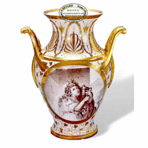 PARIS - Manufacture de HOUSEL - RARE VASE - Ep. FIN XVIIIe