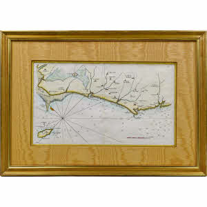 RARE CARTE MARINE - N°27 - BEAUVOIR - L'ISLE DIEU - SAINT HILAIRE - LES SABLES D'OLONNE - SAINT NICOLAS - Ep. XVIIIe (1757)