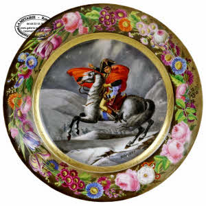 RARE ASSIETTE représentant BONAPARTE Ier CONSUL - FRANCE - Manufacture INDÉTERMINÉE - Ep. 1ere MOITIE XIXe 