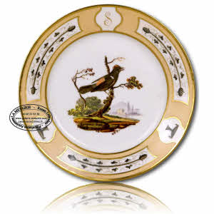 PARIS - Manufacture de HALLEY - ASSIETTE - Ep. VERS 1800