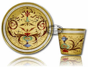 FRANCE - MANUFACTURE INDÉTERMINÉE - PARIS ? - TASSE et sa SOUCOUPE - Ep. CIRCA 1800