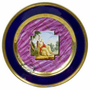 PARIS - Manufacture de LOCRE - CURIEUSE ASSIETTE