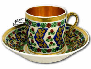 PARIS - Manufacture INDÉTERMINÉE- TASSE et sa SOUCOUPE - Ep. DÉBUT XIXe