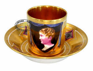 PARIS - TASSE et sa SOUCOUPE représentant le ROI de ROME - Ep. EMPIRE