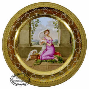 ASSIETTE - Manufacture de NAST - porcelaine de PARIS