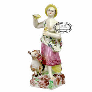 SCEAUX - SATUETTE en porcelaine Tendre - Ep. XVIIIe