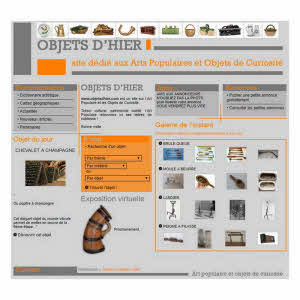 OBJETS D'HIER - SITE INTERNET