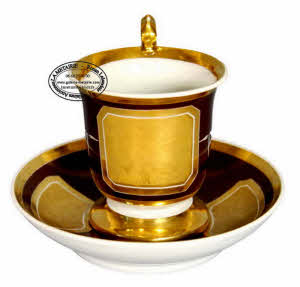 PARIS - Atelier de PARIS - TASSE et sa SOUCOUPE - Ep. EMPIRE