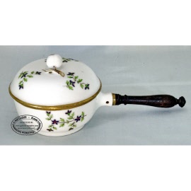 caquelon - casserol ou cassolette de la manufacture du duc dangouleme à paris - porcelaine de paris_1